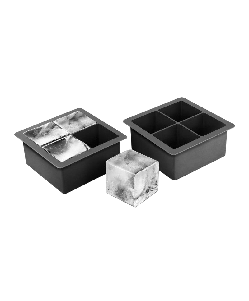 Ensemble de 2 moules à glace 4 cubes Extra-Large