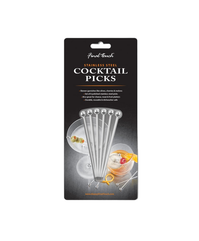 Ensemble de Pics à Cocktail Acier Inoxydable