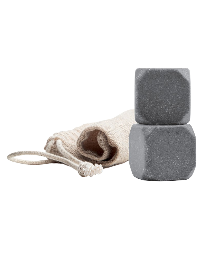 Ensemble de 2 Pierres Froides Sculptées