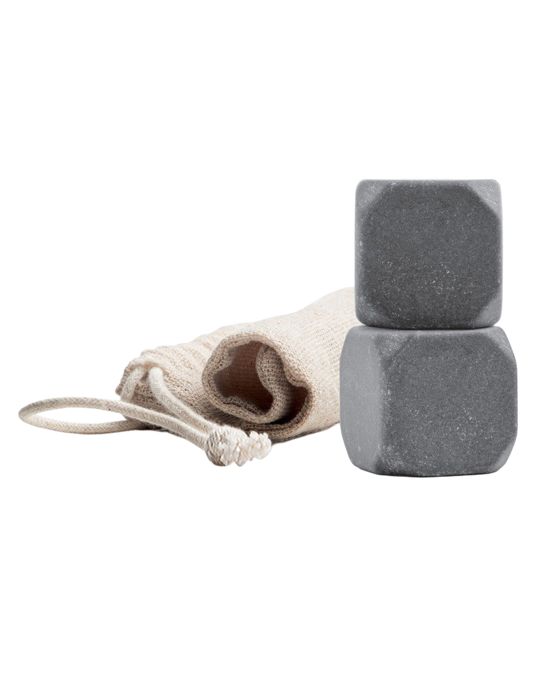 Ensemble de 2 Pierres Froides Sculptées