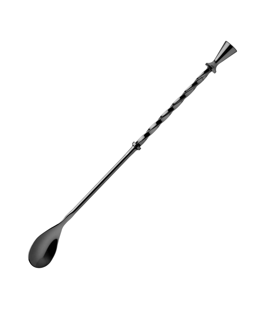 Cuillère à Cocktails - Chrome noir