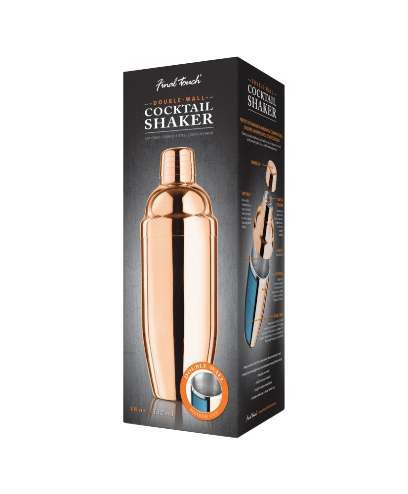 Shaker à Cocktail en Acier Inoxydable Cuivrée
