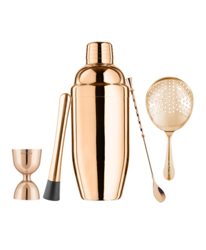 Rose Gold Cocktail Set - 5 Items