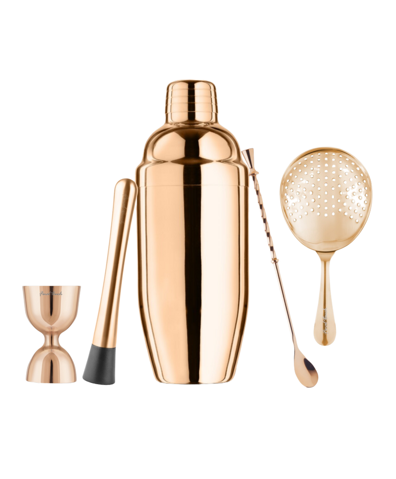 Coffret Cocktail Or Rose - 5 Articles