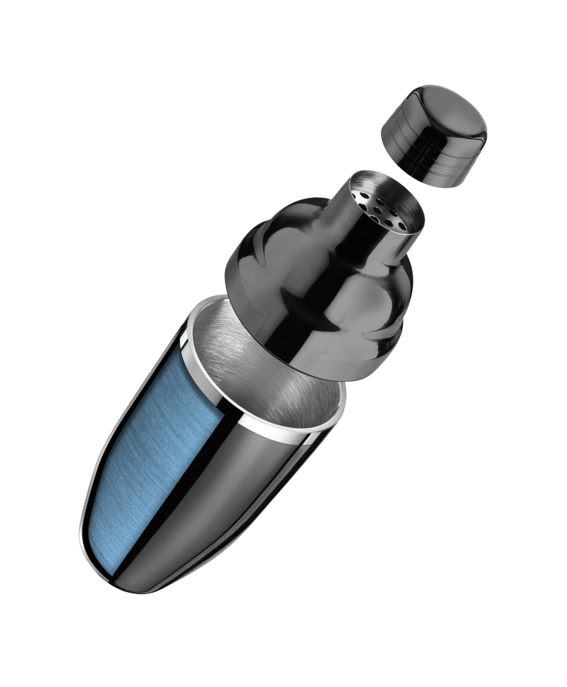 Shaker à Cocktail en Acier Inoxydable Chrome Noir
