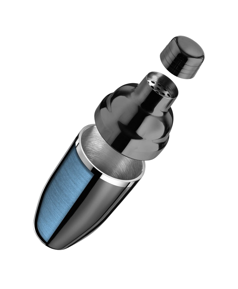 Shaker à Cocktail en Acier Inoxydable Chrome Noir