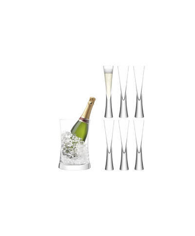 Set: 1 bucket & 6 flutes | Moya | Champagne