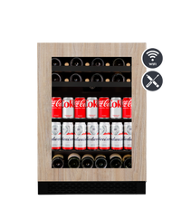 Wine Cell'R Beverage Centre | Titanium Panel Ready - 1 Zone - 16 Bottles + 92 Cans
