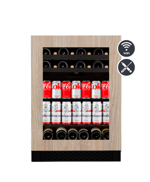 Wine Cell'R Beverage Centre | Titanium Panel Ready - 1 Zone - 16 Bottles + 92 Cans