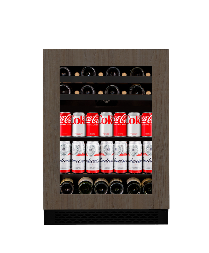 Centre de Breuvage Wine Cell'R - Titanium Panel Ready - 1 Zone - 16 Bouteilles + 92 canettes