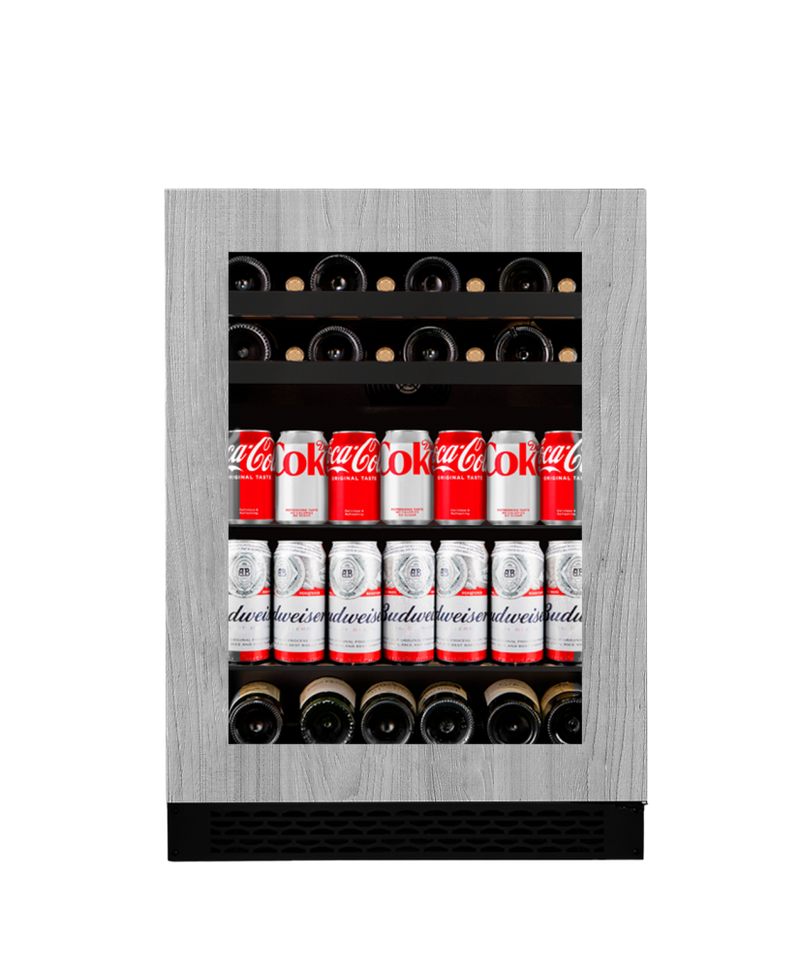 Centre de Breuvage Wine Cell'R - Titanium Panel Ready - 1 Zone - 16 Bouteilles + 92 canettes