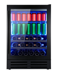 Wine Cell'R Beverage Center - Black Pearl Collection | 1 Zone - 22 Bottles - 84 Cans