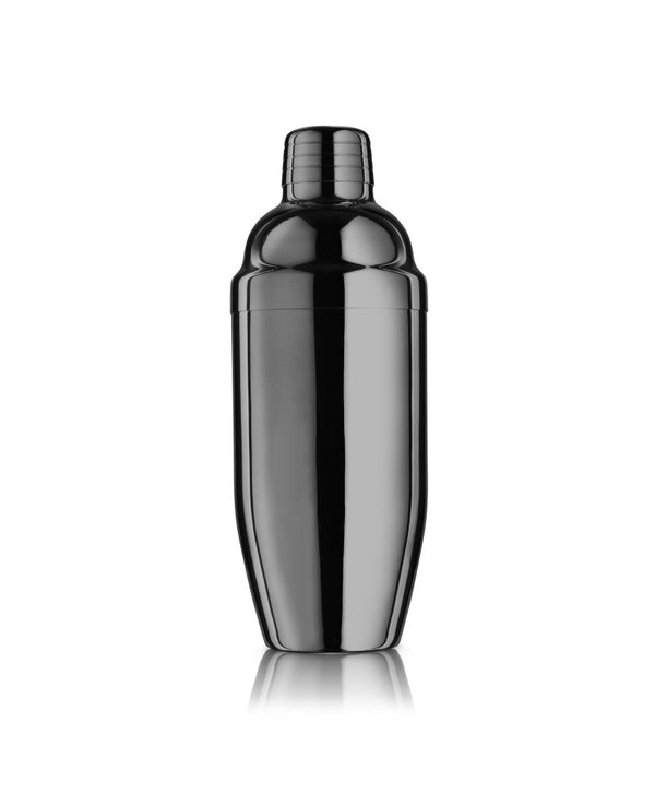 Black Chrome Stainless Steel Cocktail Shaker