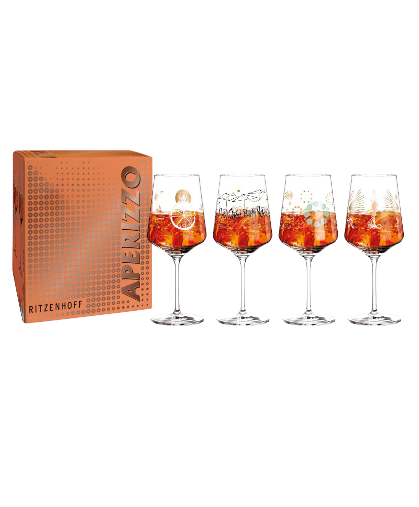 Verre Ritzenhoff | Ens. de 4 Verres | Série Aperizzo 6051001 | Spritz