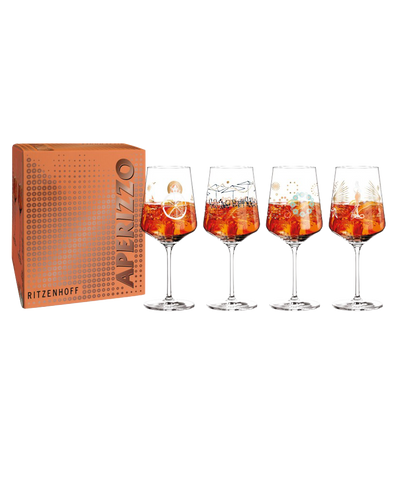 Set of 4 Aperizzo Spritz Glasses Ritzenhoff