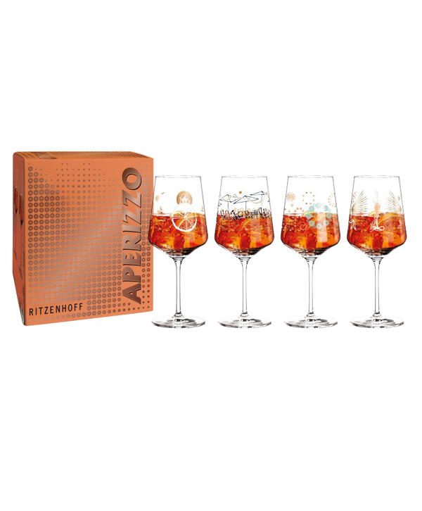 Set of 4 Aperizzo Spritz Glasses Ritzenhoff
