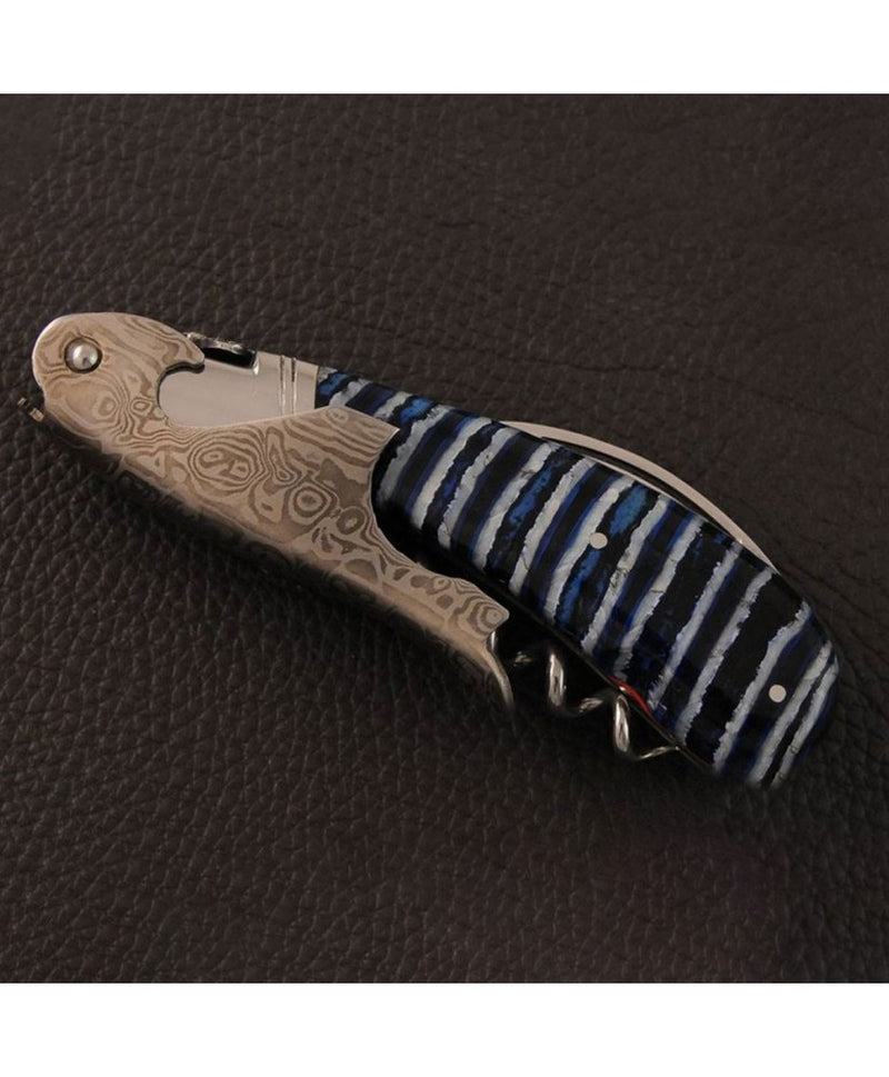 Sommelier Laguiole Magnum Molaire de Mammouth Fossile Bleue - CS