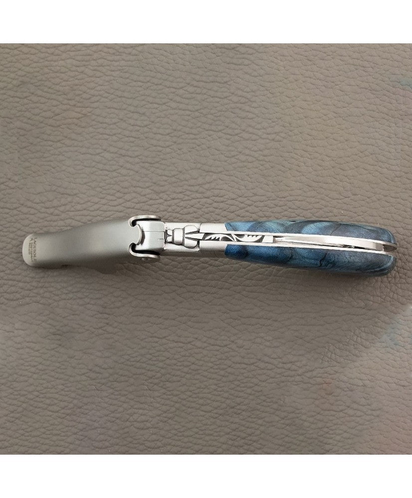 Sommelier Laguiole Magnum Peuplier Teintée Bleu - CS