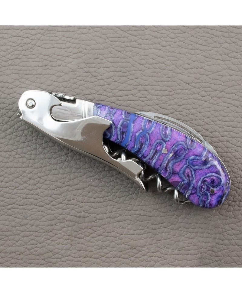 Sommelier Laguiole Magnum Molaire de Mammouth Fossile Violet -CS