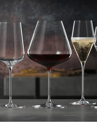 Set of 4 Burgundy Spiegelau Glasses | Definition Series