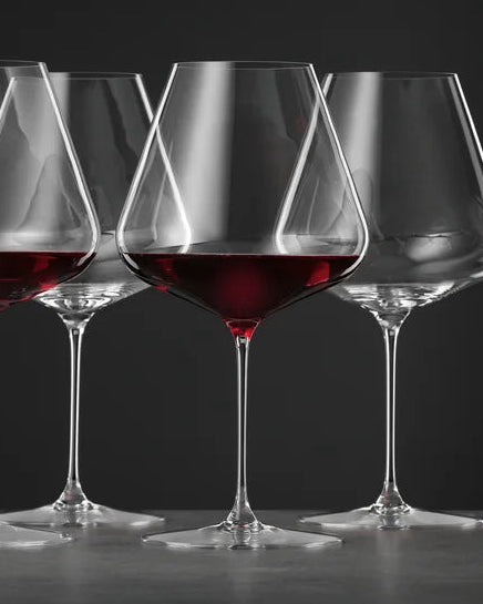 Set of 4 Burgundy Spiegelau Glasses | Definition Series